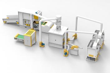 HJ-500 type storage box assembly line+Sponge crusher machine